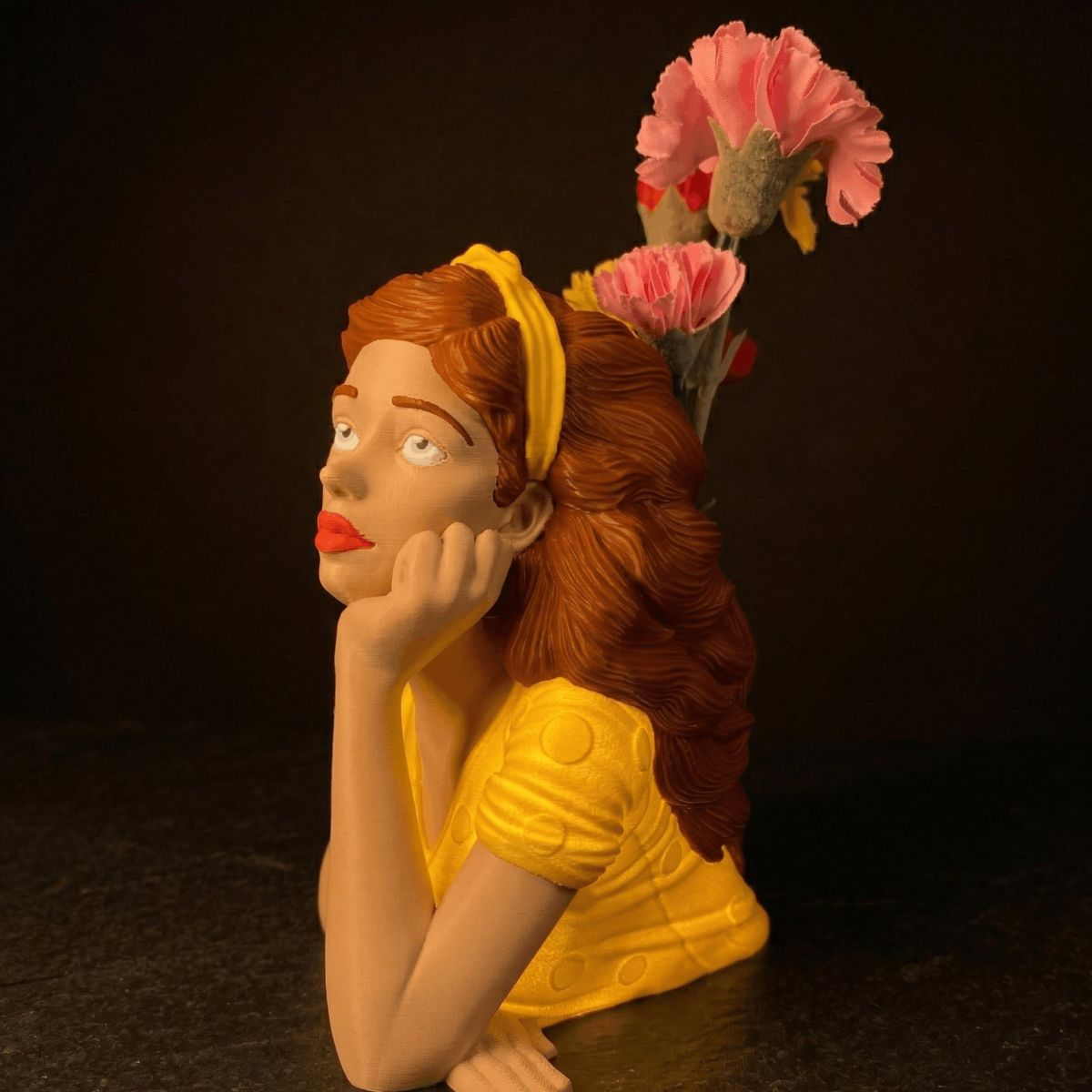 Hand-painted 3D printed figure — multi-color finishing by Azata 3D