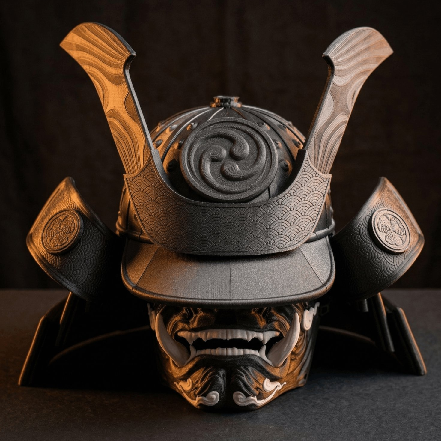 Samurai helmets and cosplay props
