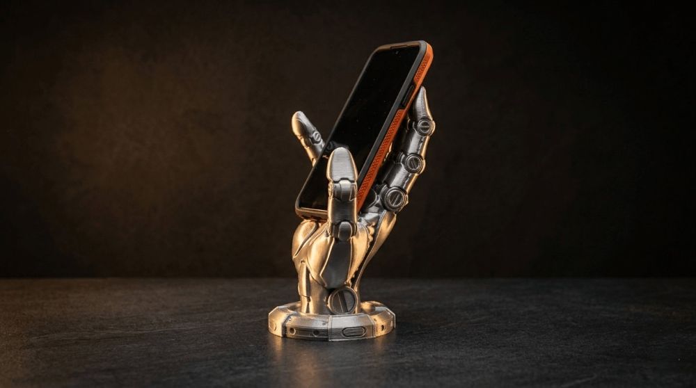 Snake Wine Holder — copper silk coiled snake gripping a wine bottle